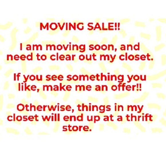 MOVING SALE!! - Picture 1 of 1